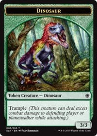 Dinosaur // Treasure (009) Double-sided Token [Ixalan Tokens] | Webway Games