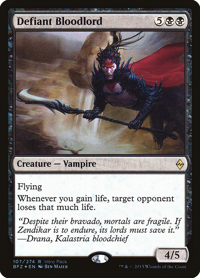 Defiant Bloodlord (Intro Pack) [Battle for Zendikar Promos] | Webway Games