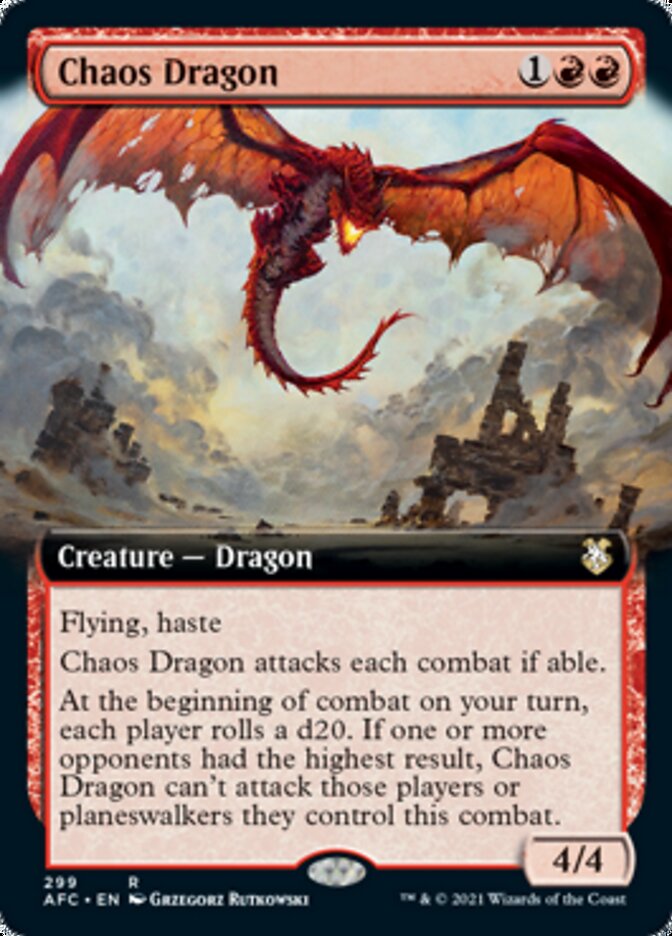 Chaos Dragon (Extended) [Dungeons & Dragons: Adventures in the Forgotten Realms Commander] | Webway Games