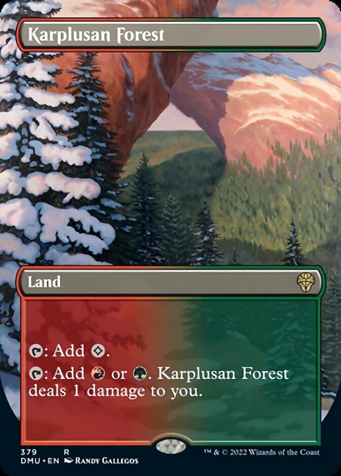 Karplusan Forest (Borderless Alternate Art) [Dominaria United] | Webway Games