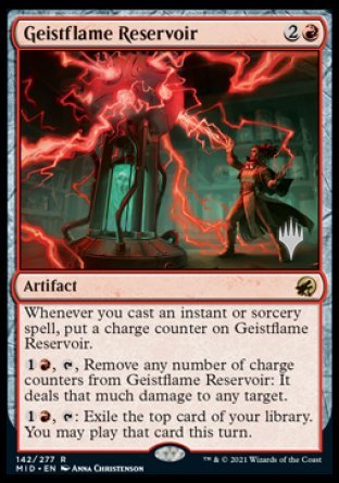 Geistflame Reservoir (Promo Pack) [Innistrad: Midnight Hunt Promos] | Webway Games