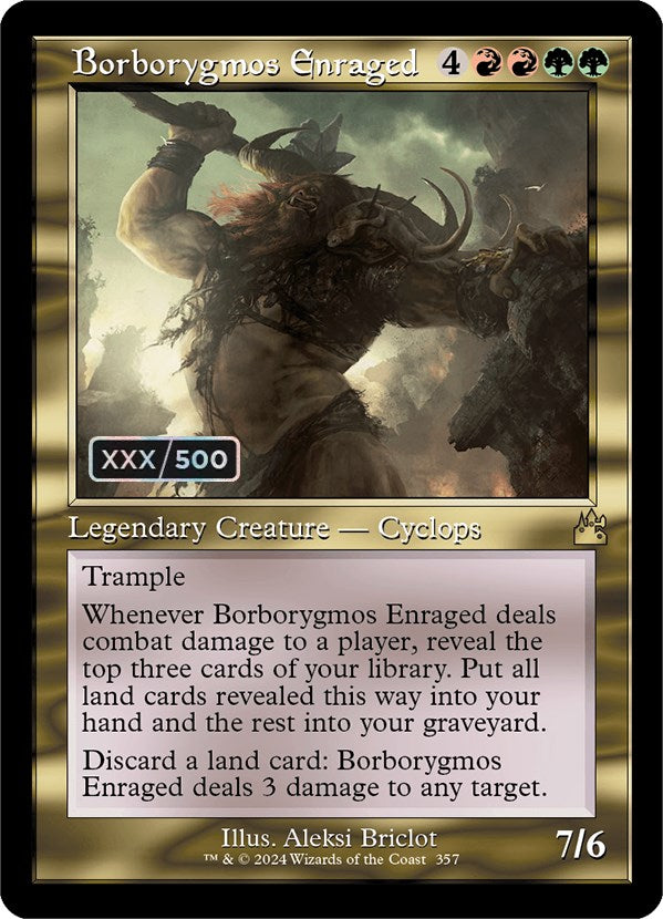 Borborygmos Enraged (Retro) (Serialized) [Ravnica Remastered] | Webway Games