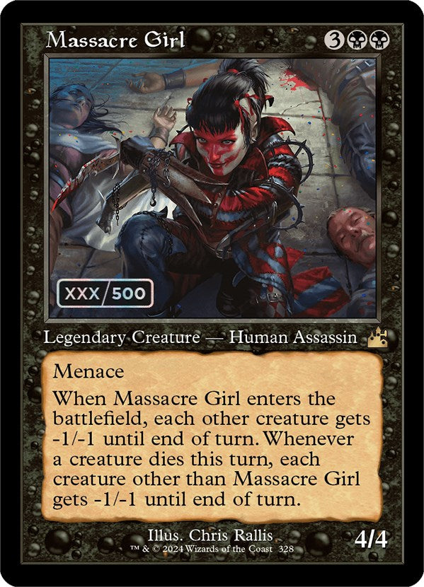 Massacre Girl (Retro) (Serialized) [Ravnica Remastered] | Webway Games