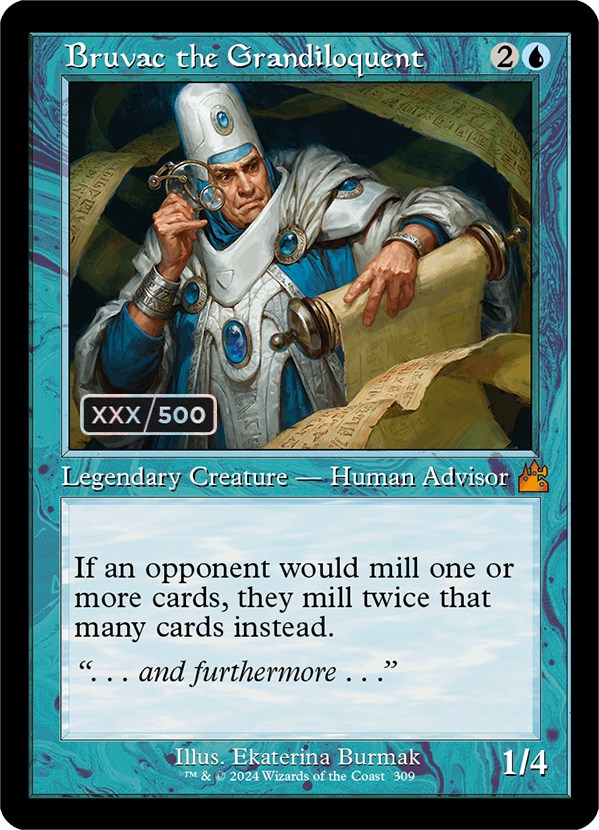 Bruvac the Grandiloquent (Retro) (Serialized) [Ravnica Remastered] | Webway Games