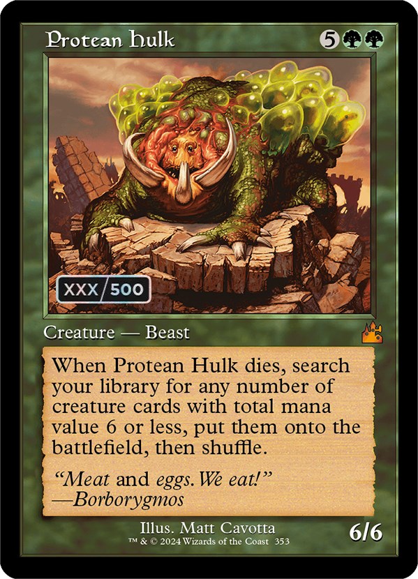 Protean Hulk (Retro) (Serialized) [Ravnica Remastered] | Webway Games
