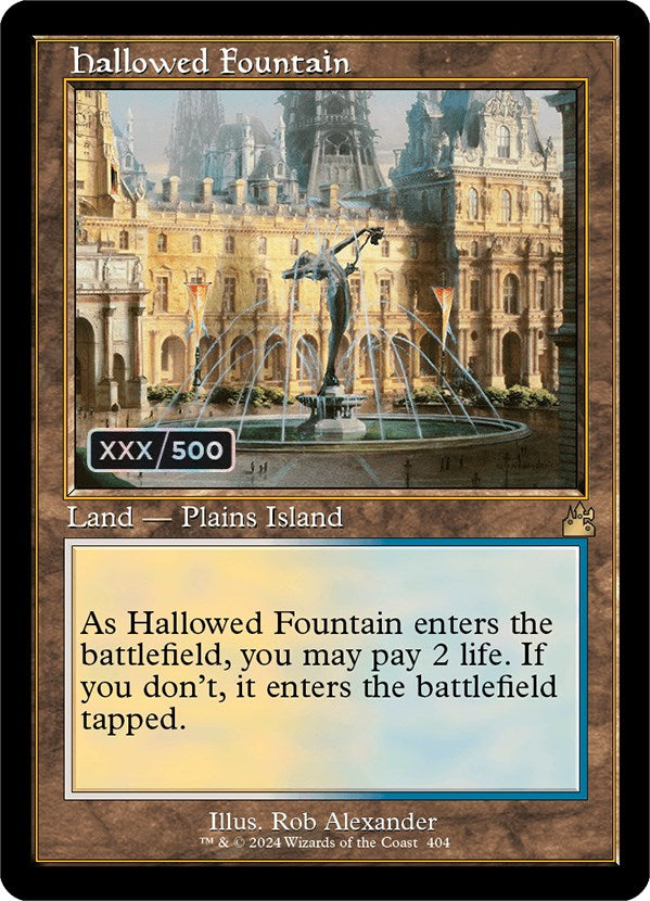 Hallowed Fountain (Retro) (Serialized) [Ravnica Remastered] | Webway Games