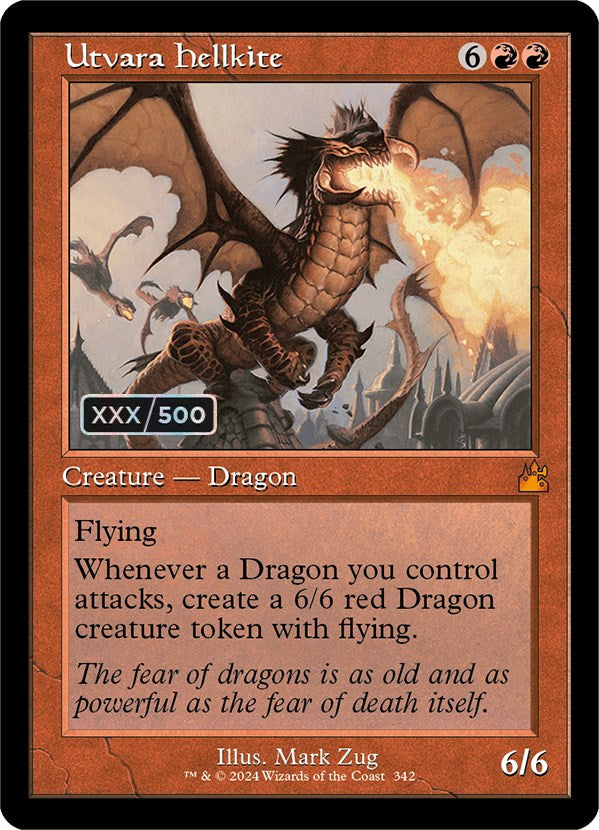 Utvara Hellkite (Retro) (Serialized) [Ravnica Remastered] | Webway Games