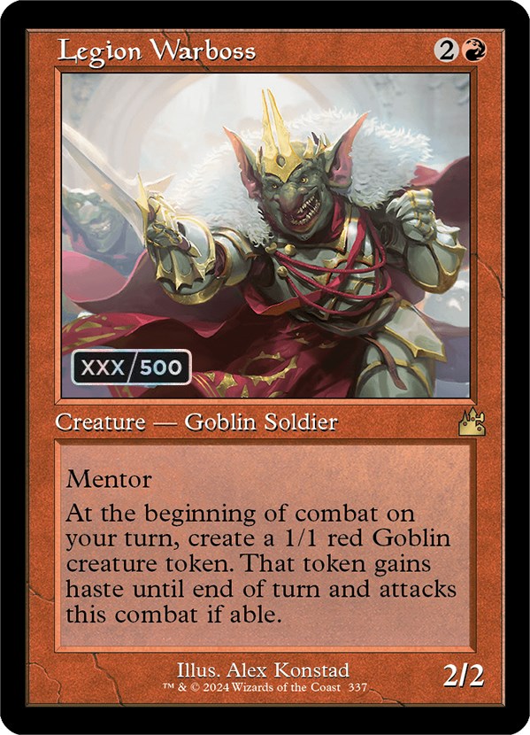 Legion Warboss (Retro) (Serialized) [Ravnica Remastered] | Webway Games