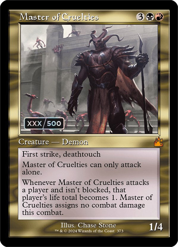 Master of Cruelties (Retro) (Serialized) [Ravnica Remastered] | Webway Games