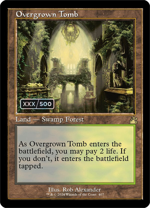 Overgrown Tomb (Retro) (Serialized) [Ravnica Remastered] | Webway Games