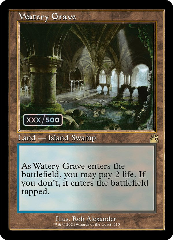 Watery Grave (Retro) (Serialized) [Ravnica Remastered] | Webway Games