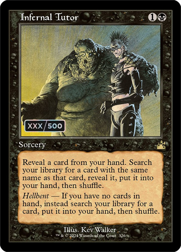 Infernal Tutor (Retro) (Serialized) [Ravnica Remastered] | Webway Games