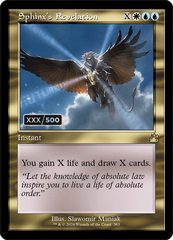 Sphinx's Revelation (Retro) (Serialized) [Ravnica Remastered] | Webway Games