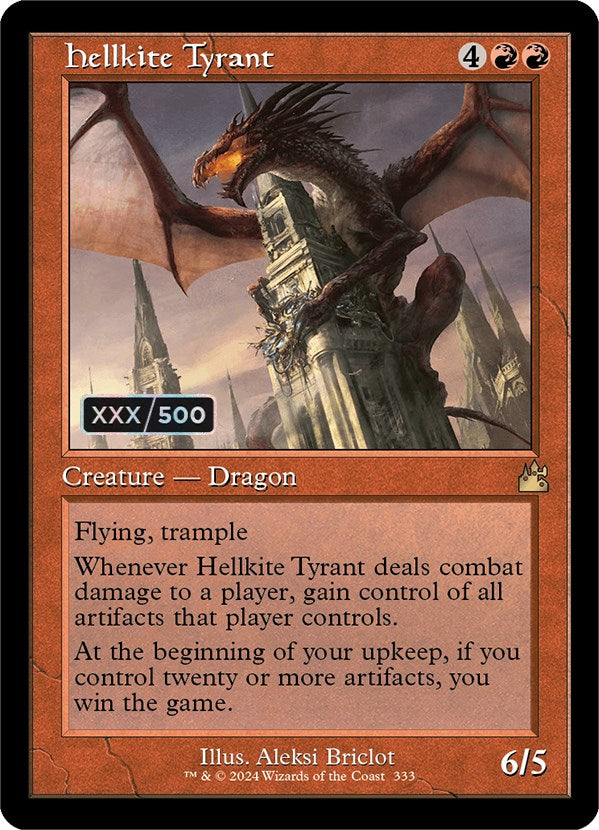 Hellkite Tyrant (Retro) (Serialized) [Ravnica Remastered] | Webway Games