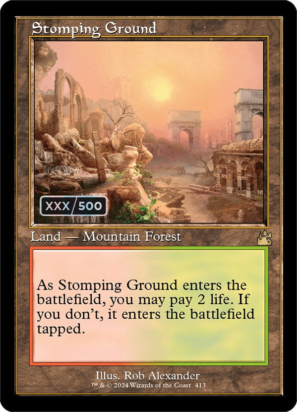 Stomping Ground (Retro) (Serialized) [Ravnica Remastered] | Webway Games