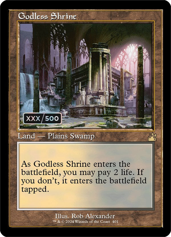 Godless Shrine (Retro) (Serialized) [Ravnica Remastered] | Webway Games