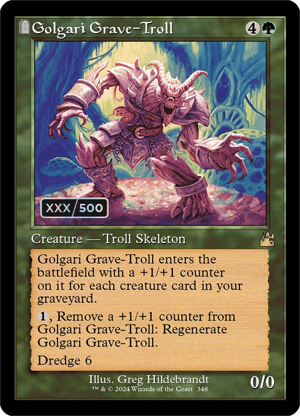 Golgari Grave-Troll (Retro) (Serialized) [Ravnica Remastered] | Webway Games