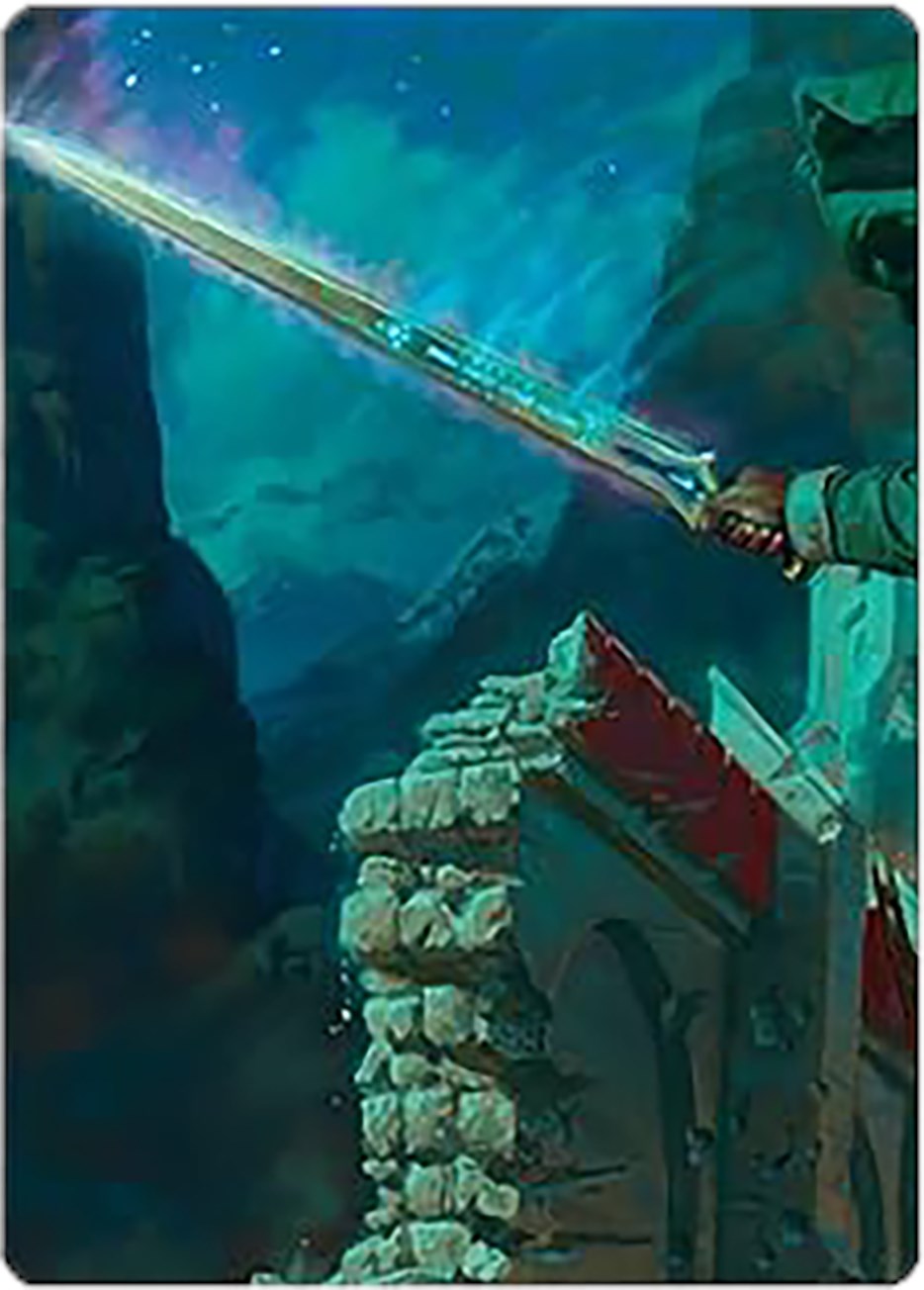 Anduril, Narsil Reforged Art Card [The Lord of the Rings: Tales of Middle-earth Art Series] | Webway Games