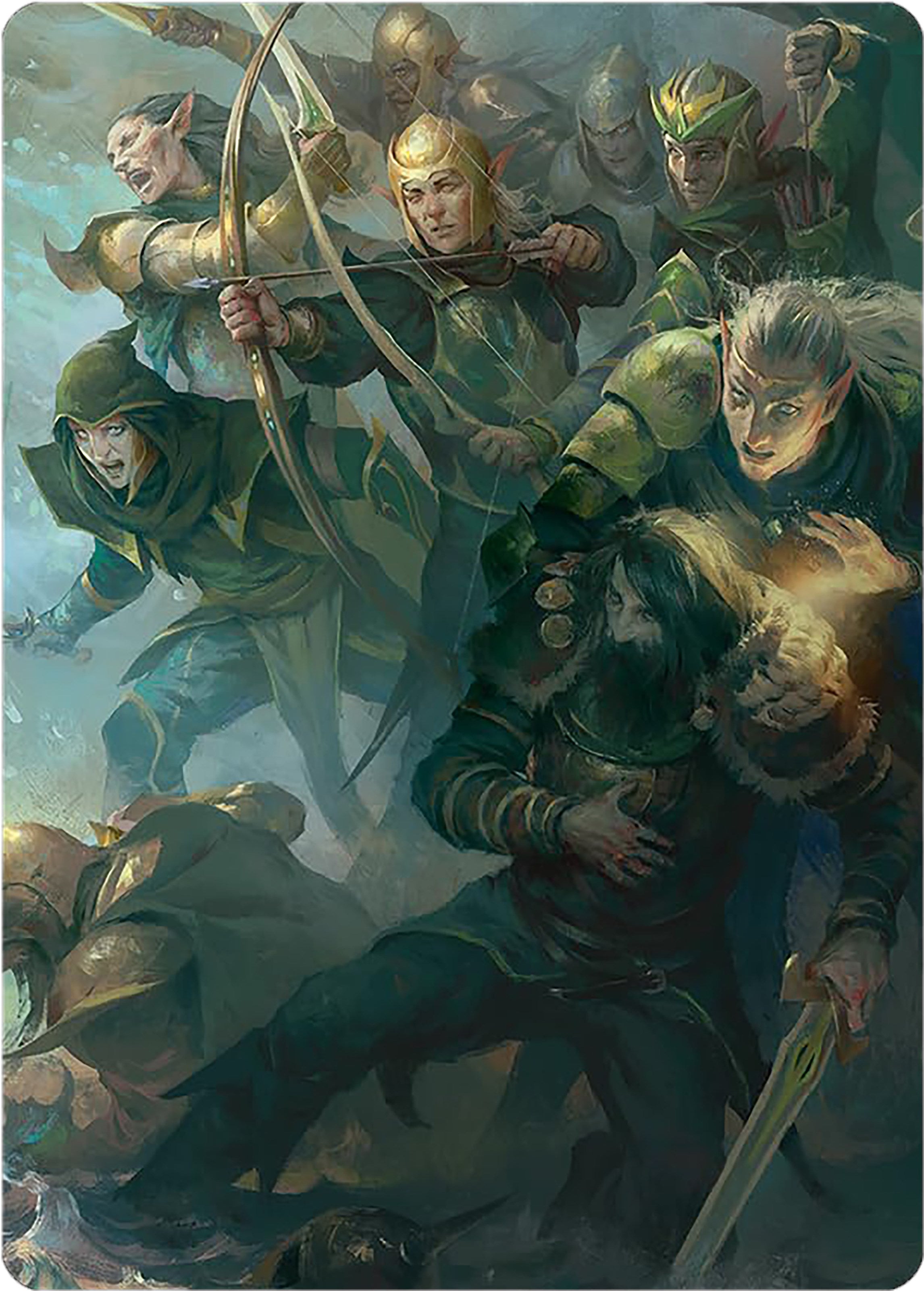 Galadhrim Brigade Art Card [The Lord of the Rings: Tales of Middle-earth Art Series] | Webway Games