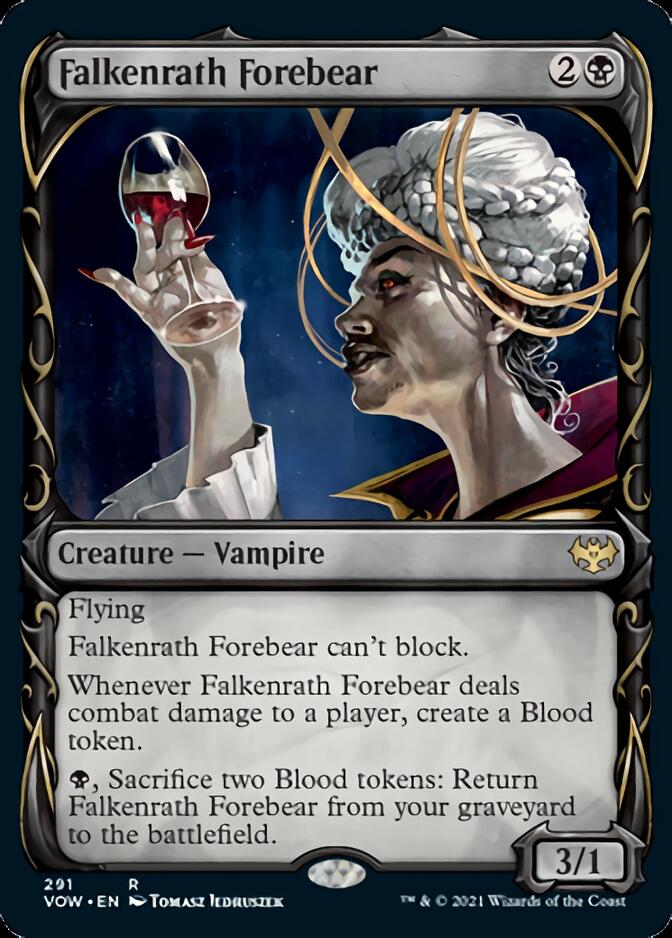 Falkenrath Forebear (Showcase Fang Frame) [Innistrad: Crimson Vow] | Webway Games