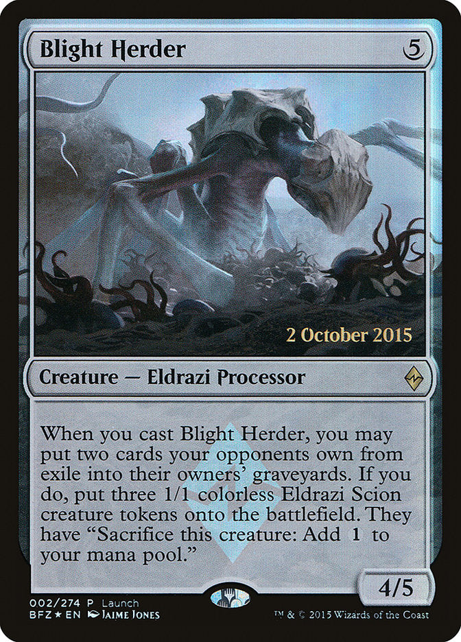 Blight Herder (Launch) [Battle for Zendikar Promos] | Webway Games