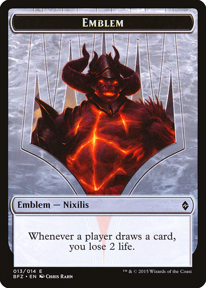 Ob Nixilis Reignited Emblem [Battle for Zendikar Tokens] | Webway Games