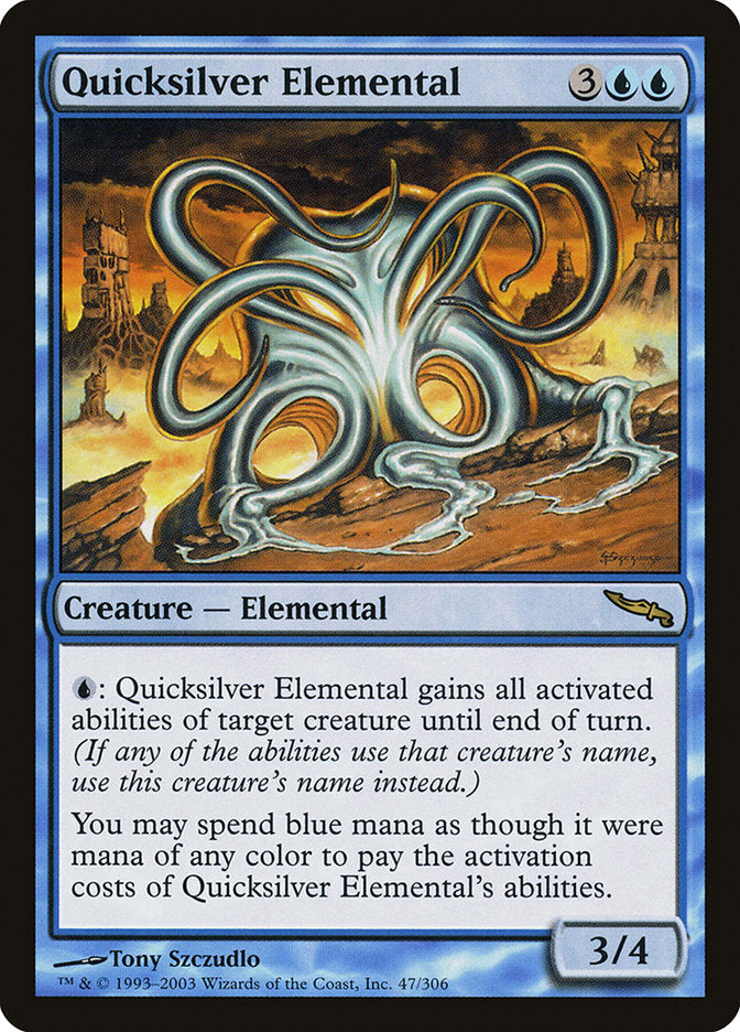 Quicksilver Elemental [Mirrodin] | Webway Games