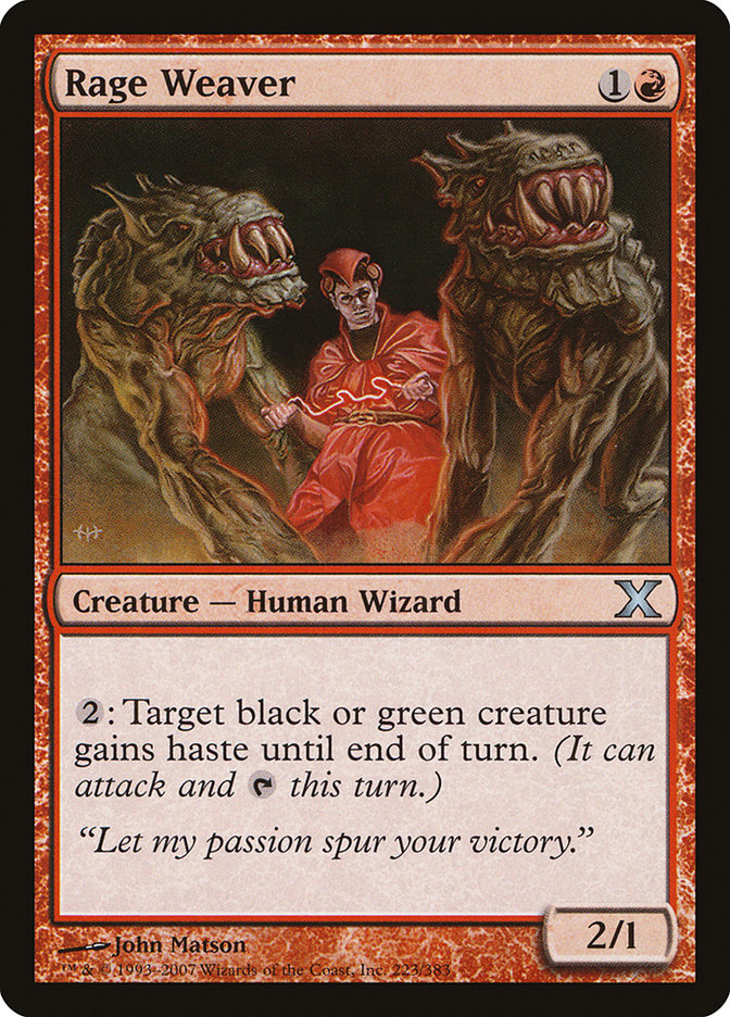 Rage Weaver [Tenth Edition] | Webway Games