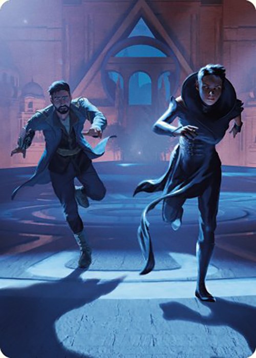 Unauthorized Exit Art Card [Murders at Karlov Manor Art Series] | Webway Games