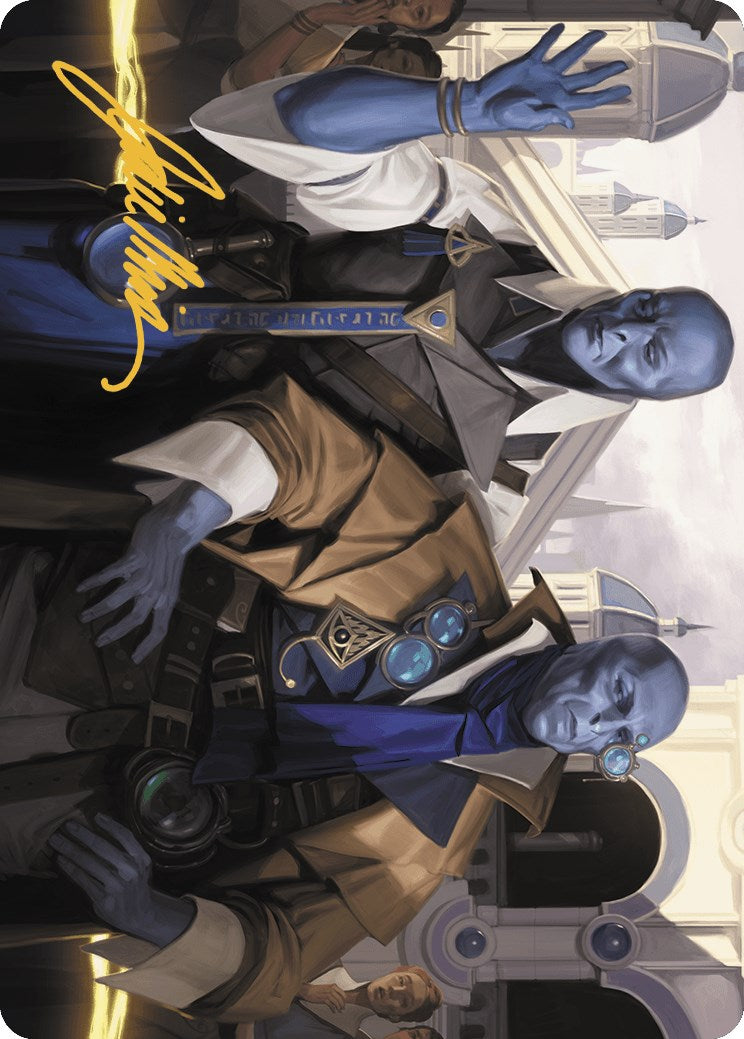 Hotshot Investigators Art Card (Gold-Stamped Signature) [Murders at Karlov Manor Art Series] | Webway Games
