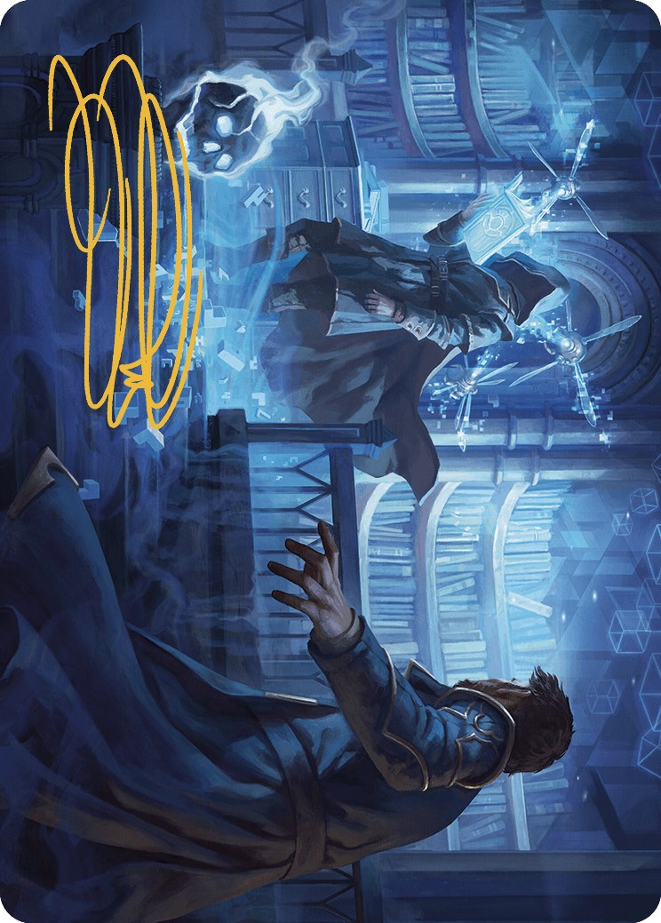Intrude on the Mind Art Card (Gold-Stamped Signature) [Murders at Karlov Manor Art Series] | Webway Games