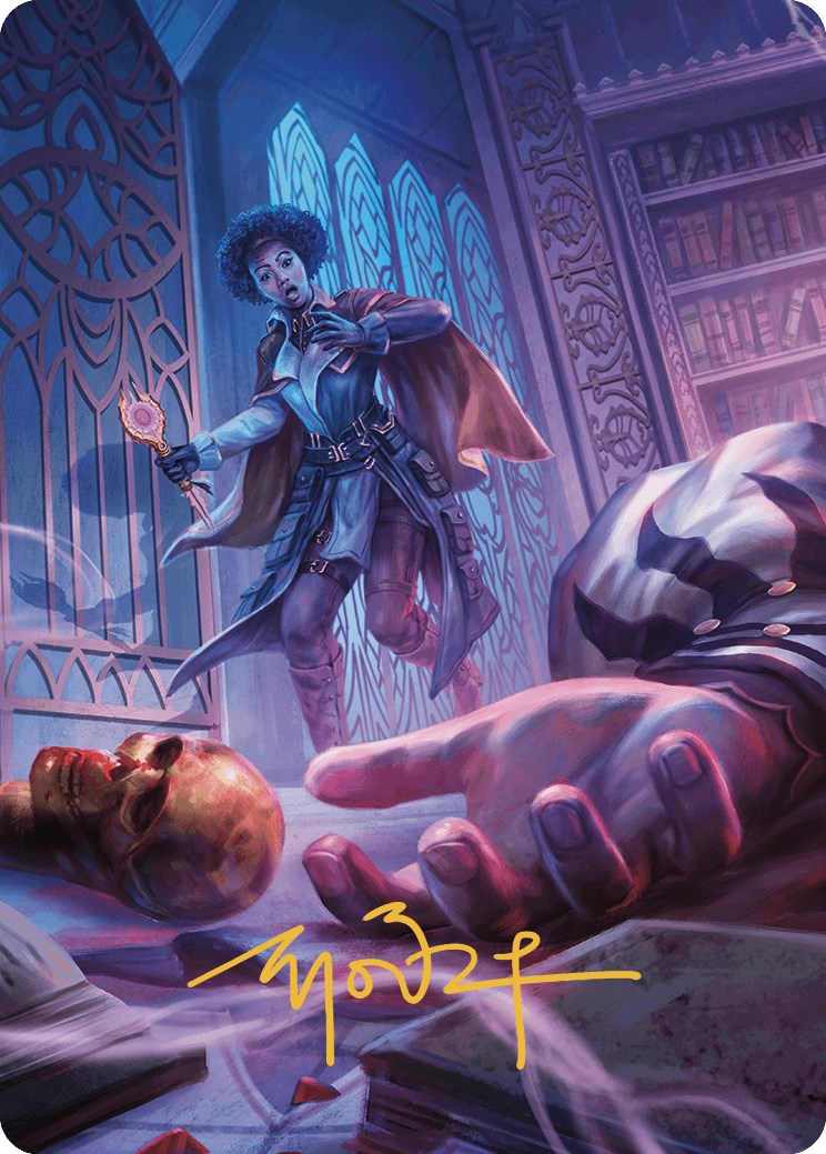 Deadly Complication Art Card (Gold-Stamped Signature) [Murders at Karlov Manor Art Series] | Webway Games