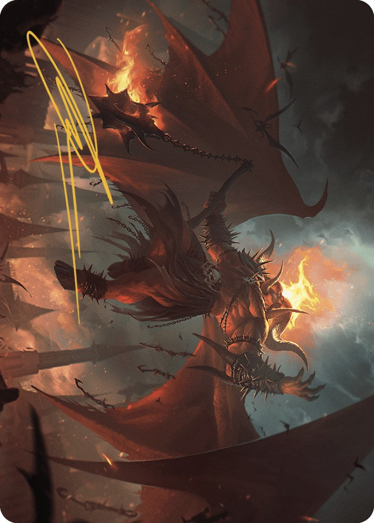 Rakdos, Patron of Chaos Art Card (22/49) (Gold-Stamped Signature) [Murders at Karlov Manor Art Series] | Webway Games