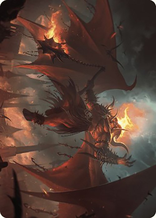 Rakdos, Patron of Chaos Art Card (22/49) [Murders at Karlov Manor Art Series] | Webway Games