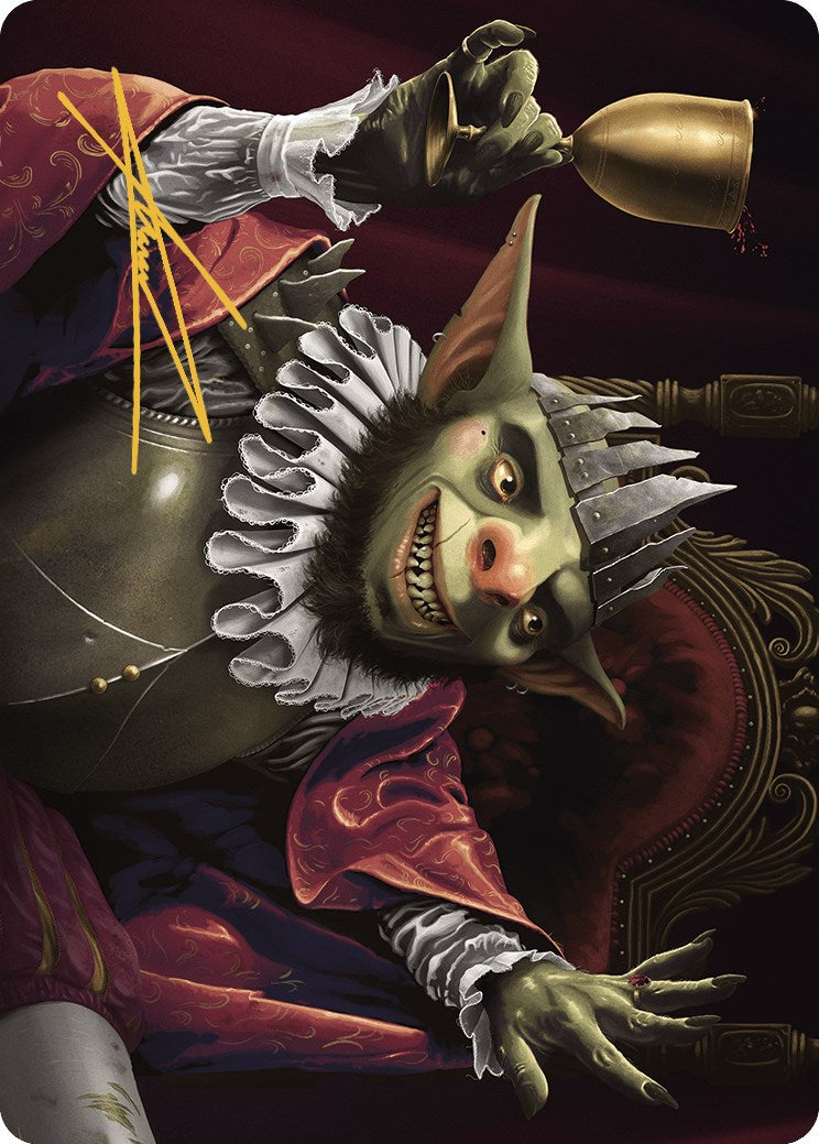 Krenko, Baron of Tin Street Art Card (Gold-Stamped Signature) [Murders at Karlov Manor Art Series] | Webway Games