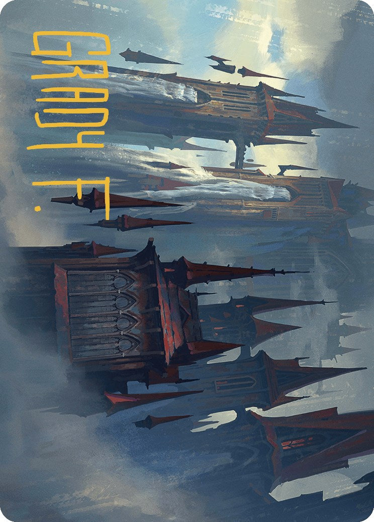 Thundering Falls Art Card (Gold-Stamped Signature) [Murders at Karlov Manor Art Series] | Webway Games