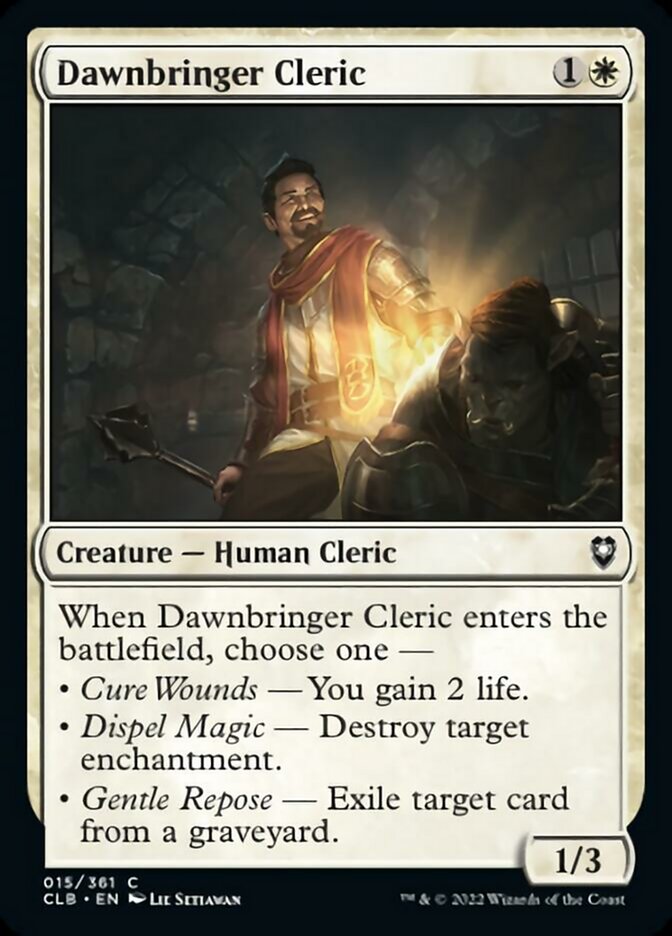 Dawnbringer Cleric [Commander Legends: Battle for Baldur's Gate] | Webway Games