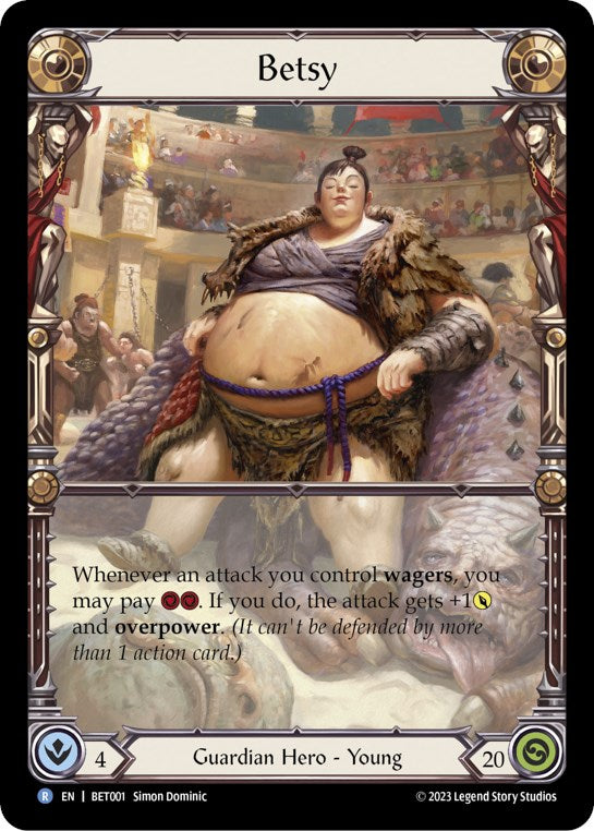 Betsy [BET001] (Heavy Hitters Betsy Blitz Deck)  Rainbow Foil | Webway Games