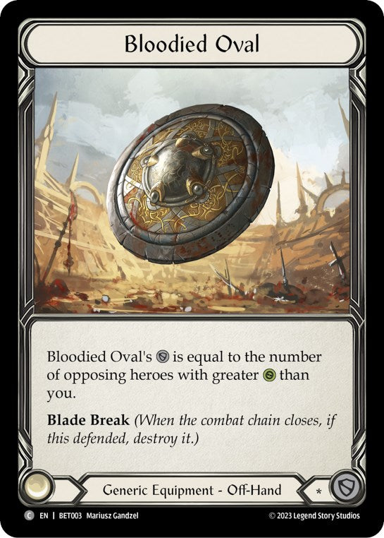 Bloodied Oval [BET003] (Heavy Hitters Betsy Blitz Deck) | Webway Games