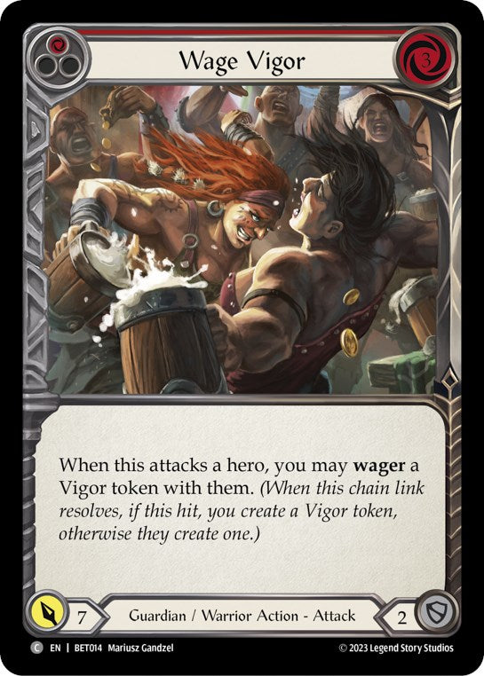 Wage Vigor (Red) [BET014] (Heavy Hitters Betsy Blitz Deck) | Webway Games