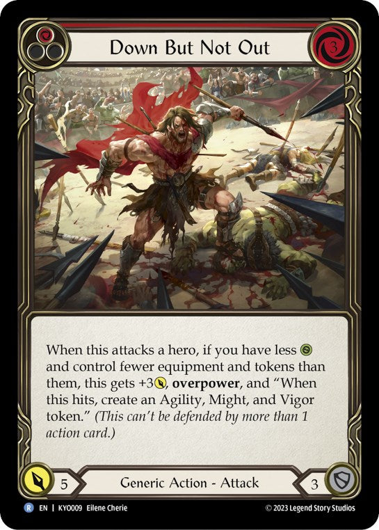 Down But Not Out (Red) [KYO009] (Heavy Hitters Kayo Blitz Deck) | Webway Games