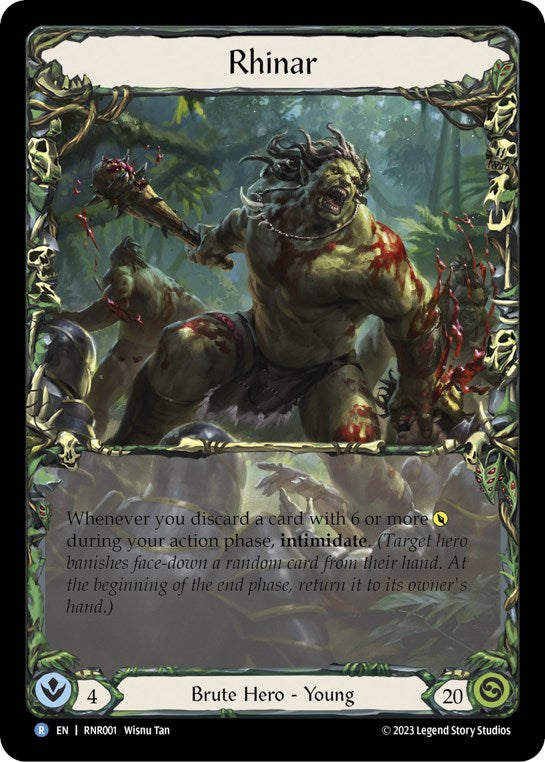 Rhinar [RNR001] (Rhinar Hero Deck)  Rainbow Foil | Webway Games