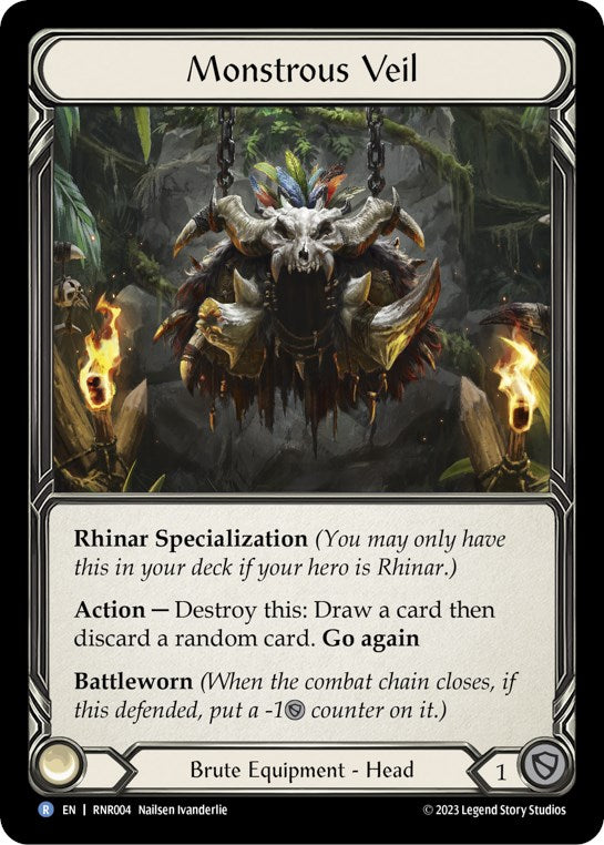 Monstrous Veil [RNR004] (Rhinar Hero Deck) | Webway Games