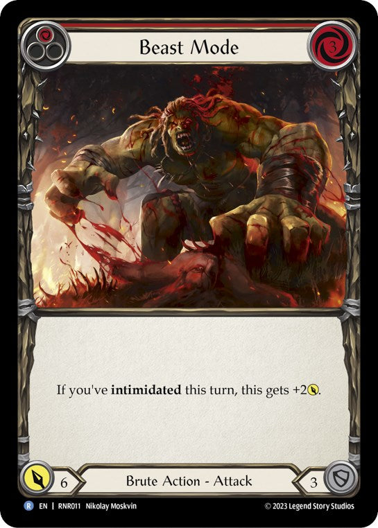 Beast Mode (Red) [RNR011] (Rhinar Hero Deck) | Webway Games