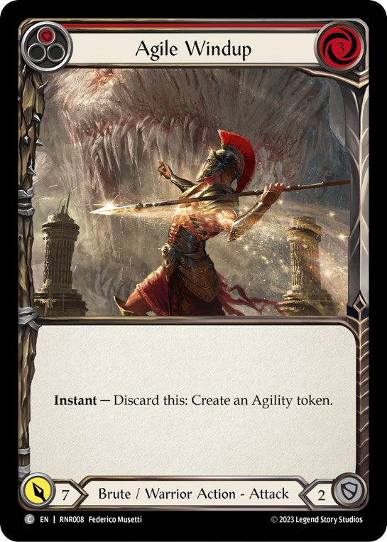 Agile Windup (Red) [RNR008] (Rhinar Hero Deck) | Webway Games