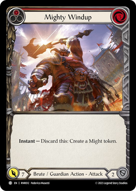Mighty Windup (Red) [RNR012] (Rhinar Hero Deck) | Webway Games