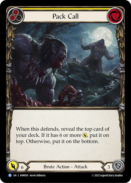 Pack Call (Yellow) [RNR019] (Rhinar Hero Deck) | Webway Games