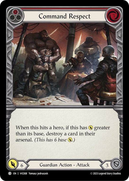 Command Respect (Red) [VIC008] (Heavy Hitters Victor Blitz Deck) | Webway Games