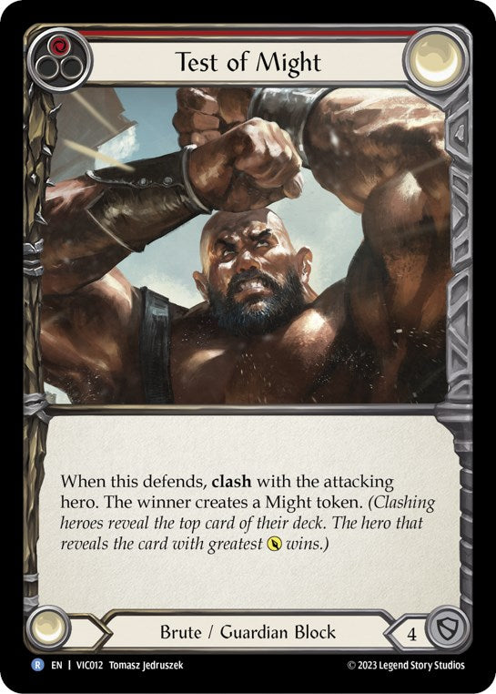Test of Might (Red) [VIC012] (Heavy Hitters Victor Blitz Deck) | Webway Games