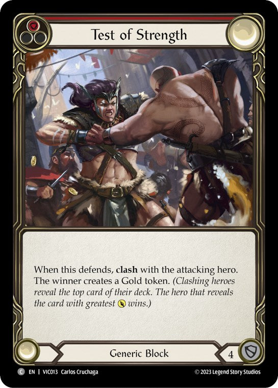 Test of Strength (Red) [VIC013] (Heavy Hitters Victor Blitz Deck) | Webway Games
